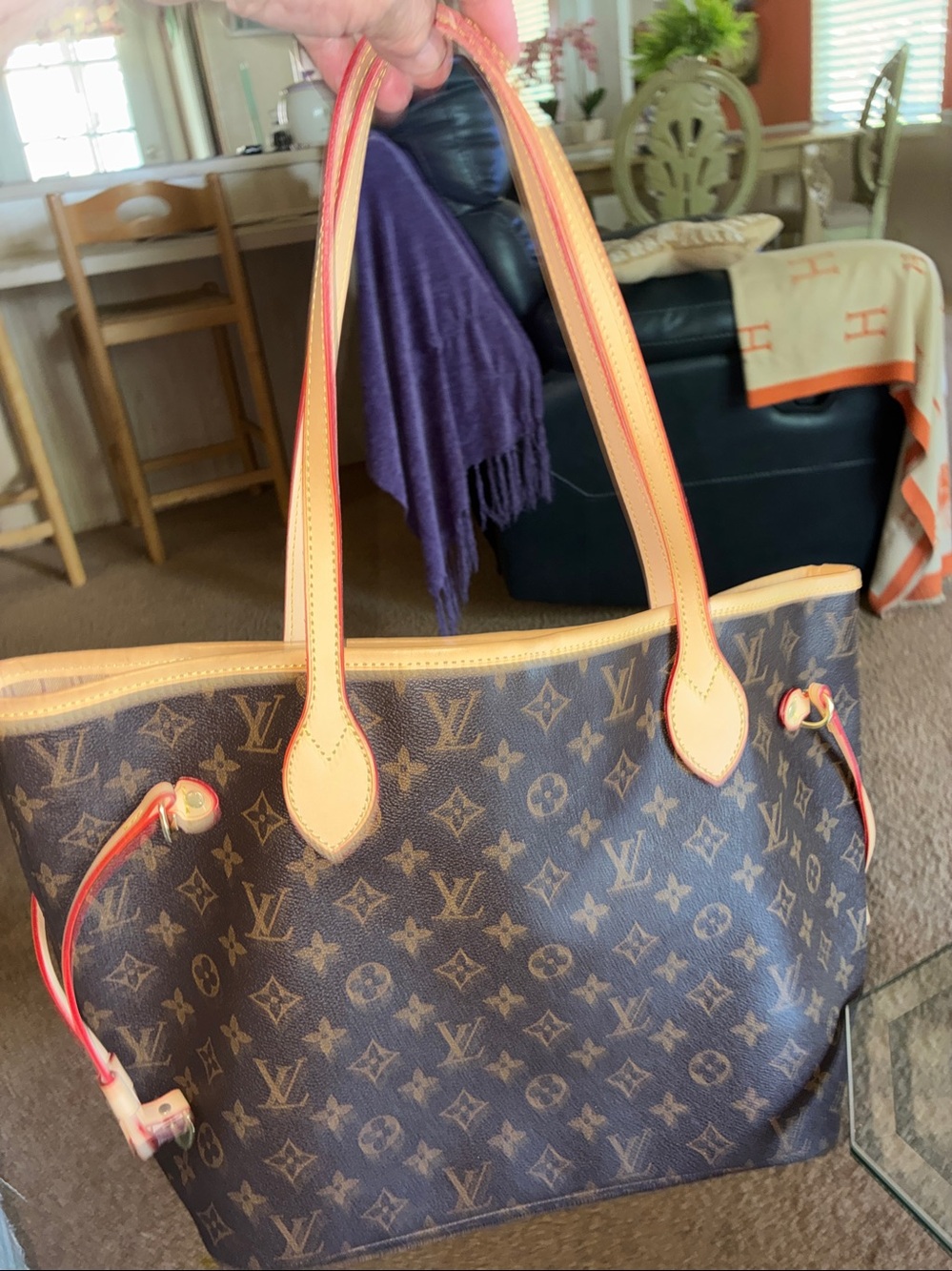 Monogram Tote in Brown mm